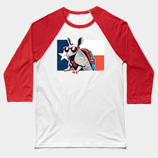 Armadillo - Texas Wildlife Baseball T-Shirt